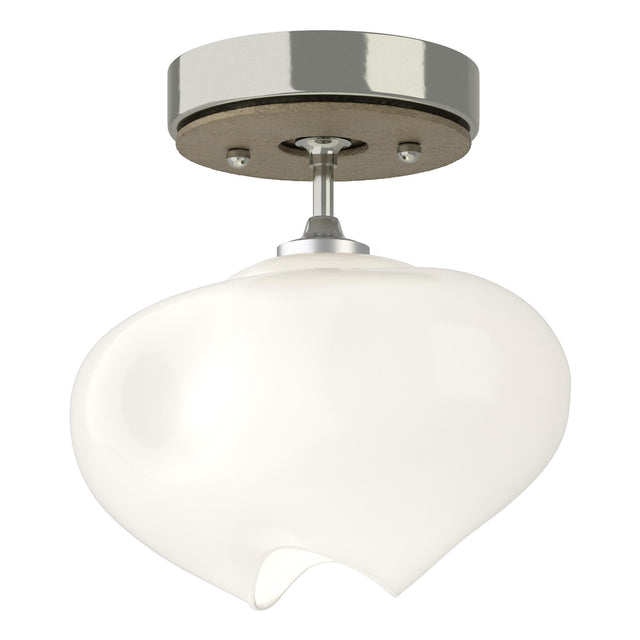 Hubbardton Forge 2022 Sterling Soft Gold Frosted Glass (FD) Ume 1-Light Semi-Flush