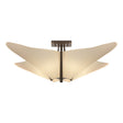 Hubbardton Forge 2011 Bronze Spun Frost (SH) Kirigami Semi-Flush