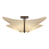 Hubbardton Forge 2011 Bronze Spun Frost (SH) Kirigami Semi-Flush