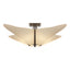Hubbardton Forge 2011 Bronze Spun Frost (SH) Kirigami Semi-Flush