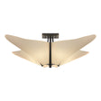 Hubbardton Forge 2011 Black Spun Frost (SH) Kirigami Semi-Flush