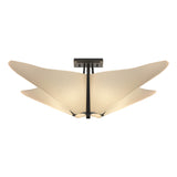 Hubbardton Forge 2011 Black Spun Frost (SH) Kirigami Semi-Flush