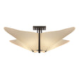 Hubbardton Forge 2011 Oil Rubbed Bronze Spun Frost (SH) Kirigami Semi-Flush