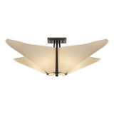 Hubbardton Forge 2011 Oil Rubbed Bronze Spun Frost (SH) Kirigami Semi-Flush