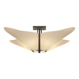Hubbardton Forge 2011 Natural Iron Spun Frost (SH) Kirigami Semi-Flush