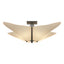 Hubbardton Forge 2011 Natural Iron Spun Frost (SH) Kirigami Semi-Flush