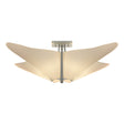 Hubbardton Forge 2011 Vintage Platinum Spun Frost (SH) Kirigami Semi-Flush