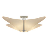Hubbardton Forge 2011 Vintage Platinum Spun Frost (SH) Kirigami Semi-Flush