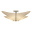 Hubbardton Forge 2011 Vintage Platinum Spun Frost (SH) Kirigami Semi-Flush