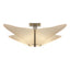 Hubbardton Forge 2011 Soft Gold Spun Frost (SH) Kirigami Semi-Flush
