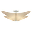 Hubbardton Forge 2011 Sterling Spun Frost (SH) Kirigami Semi-Flush