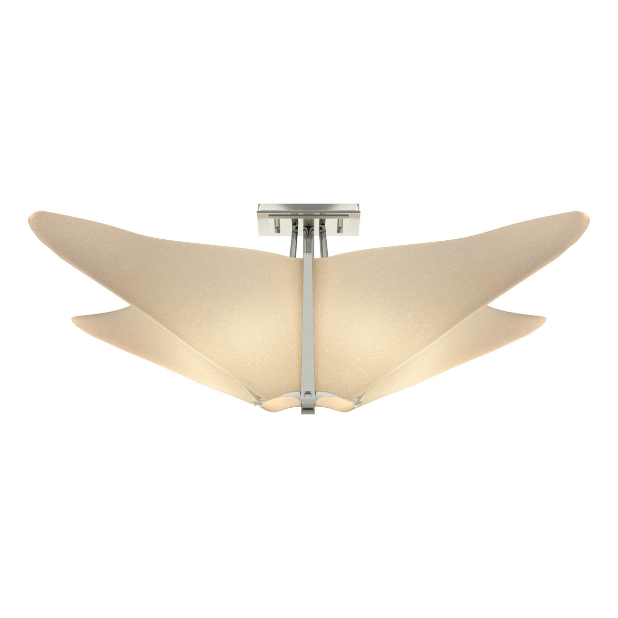 Hubbardton Forge 2011 Sterling Spun Frost (SH) Kirigami Semi-Flush