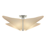 Hubbardton Forge 2011 Sterling Spun Frost (SH) Kirigami Semi-Flush