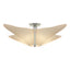Hubbardton Forge 2011 Sterling Spun Frost (SH) Kirigami Semi-Flush