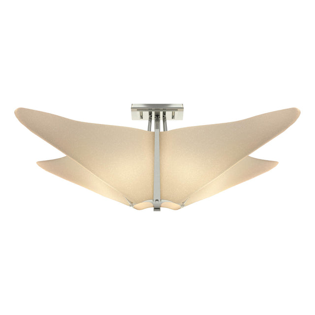 Hubbardton Forge 2011 Sterling Spun Frost (SH) Kirigami Semi-Flush