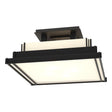 Hubbardton Forge 2004 Black Ivory Art Glass (CC) Steppe Small Semi-Flush