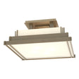 Hubbardton Forge 2004 Soft Gold Ivory Art Glass (CC) Steppe Small Semi-Flush