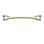 Hubbardton Forge 2002 Dark Smoke Opal Glass (GG) Moonband Semi-Flush