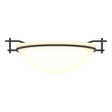 Hubbardton Forge 2002 Black Opal Glass (GG) Moonband Semi-Flush