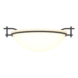 Hubbardton Forge 2002 Black Opal Glass (GG) Moonband Semi-Flush