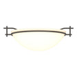 Hubbardton Forge 2002 Oil Rubbed Bronze Opal Glass (GG) Moonband Semi-Flush