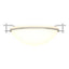 Hubbardton Forge 2002 Vintage Platinum Opal Glass (GG) Moonband Semi-Flush