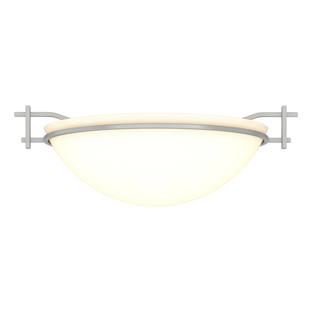 Hubbardton Forge 2002 Vintage Platinum Opal Glass (GG) Moonband Semi-Flush
