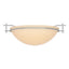 Hubbardton Forge 2002 Vintage Platinum Sand Glass (SS) Moonband Semi-Flush
