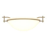 Hubbardton Forge 2002 Soft Gold Opal Glass (GG) Moonband Semi-Flush