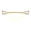 Hubbardton Forge 2002 Soft Gold Opal Glass (GG) Moonband Semi-Flush