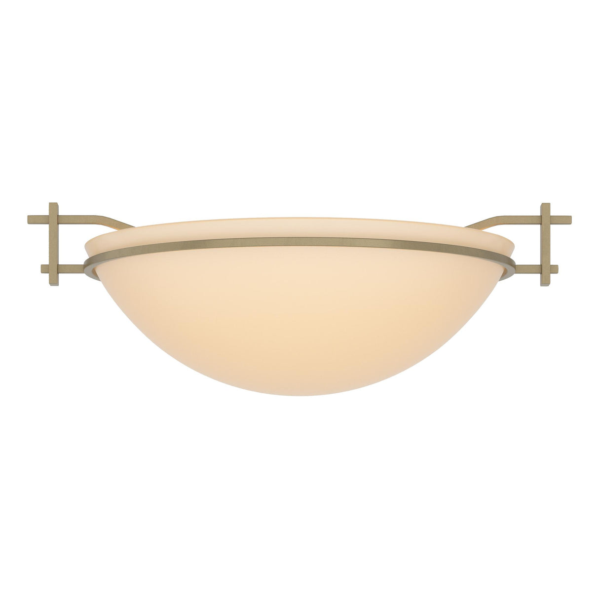 Hubbardton Forge 2002 Soft Gold Sand Glass (SS) Moonband Semi-Flush