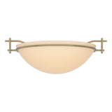 Hubbardton Forge 2002 Soft Gold Sand Glass (SS) Moonband Semi-Flush