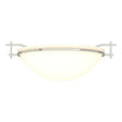 Hubbardton Forge 2002 Sterling Opal Glass (GG) Moonband Semi-Flush