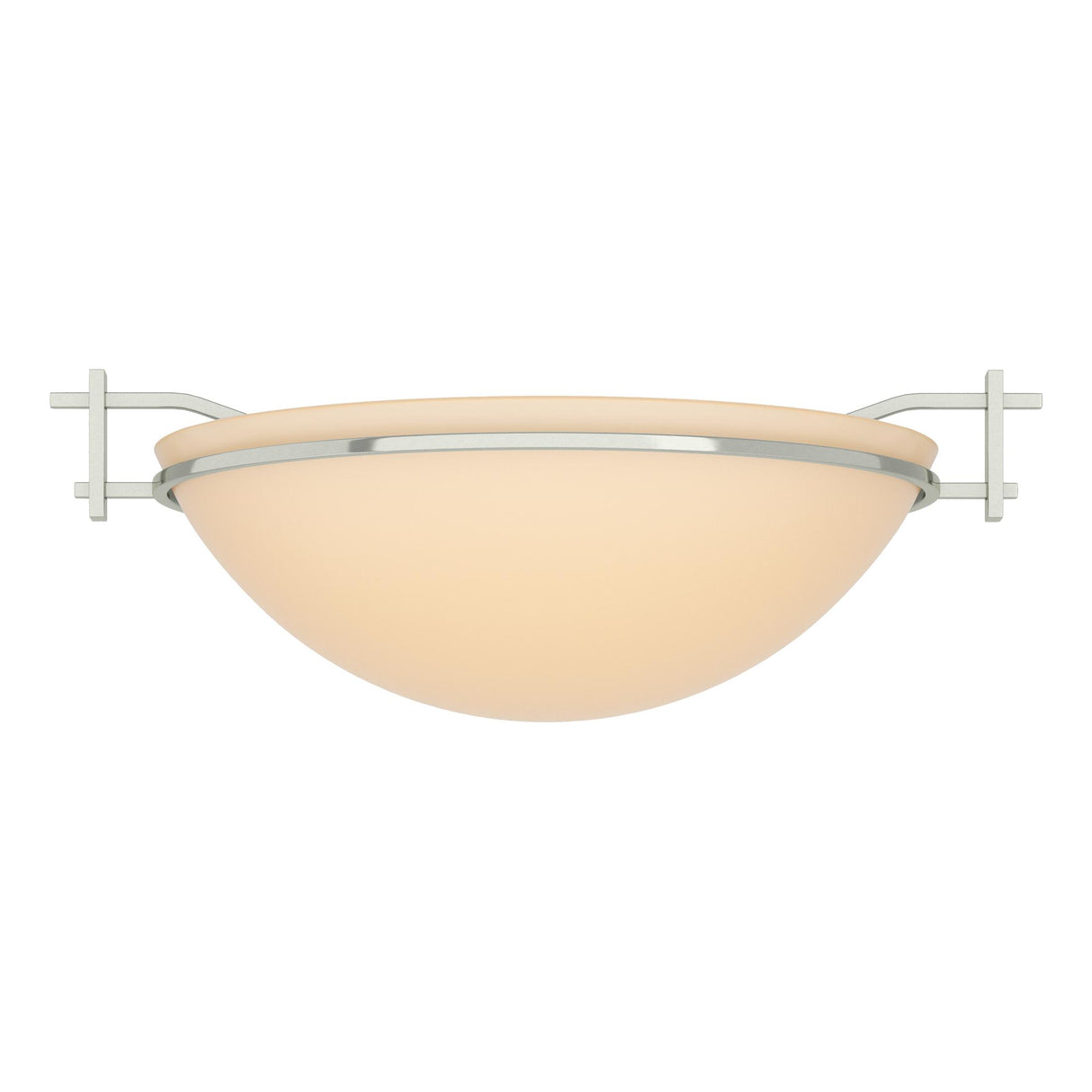 Hubbardton Forge 2002 Sterling Sand Glass (SS) Moonband Semi-Flush