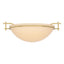 Hubbardton Forge 2002 Modern Brass Sand Glass (SS) Moonband Semi-Flush
