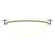 Hubbardton Forge 2002 Dark Smoke Opal Glass (GG) Moonband Large Semi-Flush