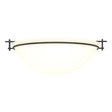 Hubbardton Forge 2002 Black Opal Glass (GG) Moonband Large Semi-Flush