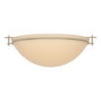 Hubbardton Forge 2002 Soft Gold Sand Glass (SS) Moonband Large Semi-Flush