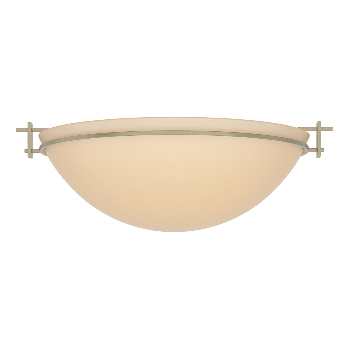 Hubbardton Forge 2002 Soft Gold Sand Glass (SS) Moonband Large Semi-Flush