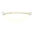 Hubbardton Forge 2002 Sterling Opal Glass (GG) Moonband Large Semi-Flush