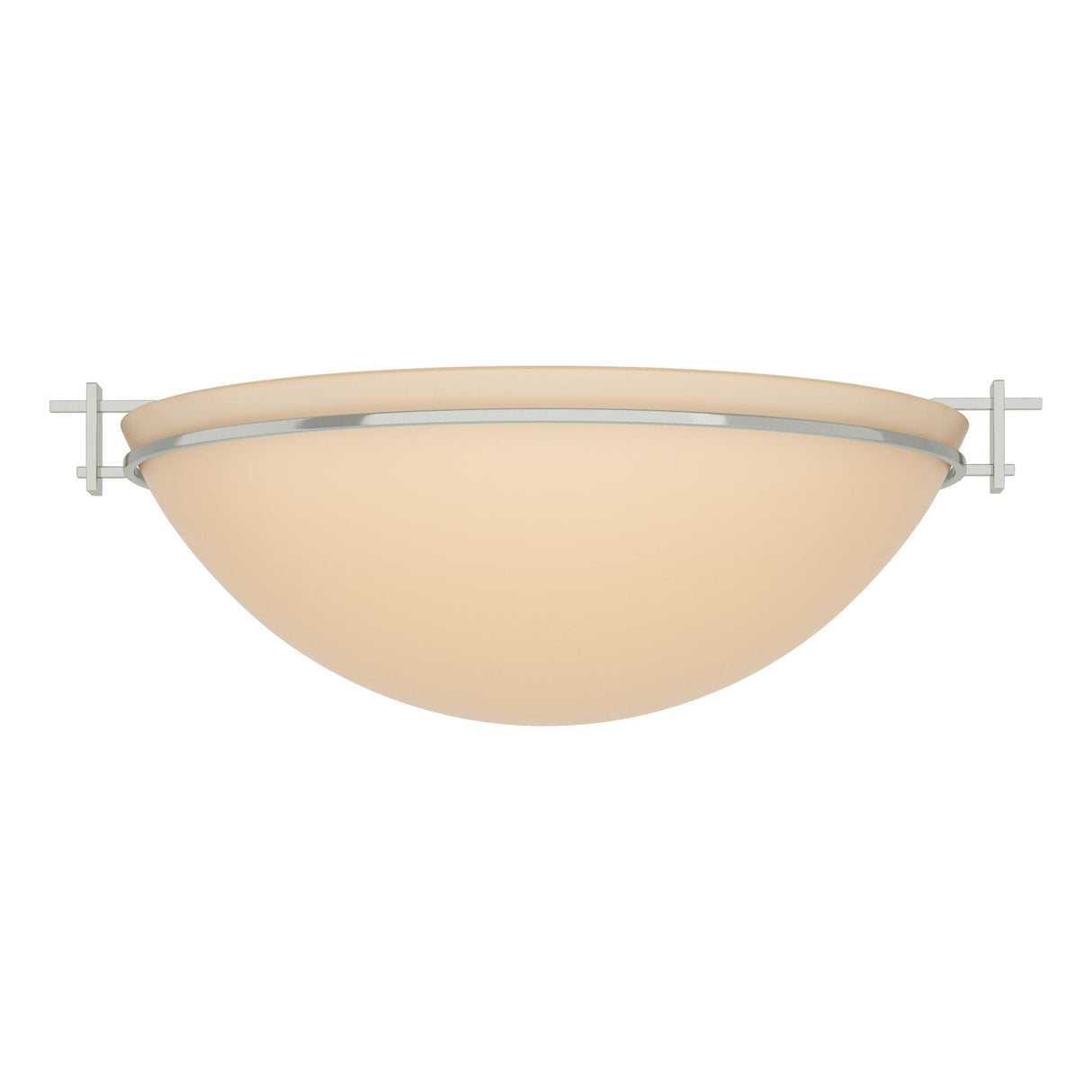 Hubbardton Forge 2002 Sterling Sand Glass (SS) Moonband Large Semi-Flush