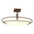 Hubbardton Forge 2006 Bronze Opal Glass (GG) Mackintosh Semi-Flush