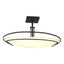Hubbardton Forge 2006 Black Opal Glass (GG) Mackintosh Semi-Flush