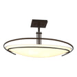 Hubbardton Forge 2006 Oil Rubbed Bronze Opal Glass (GG) Mackintosh Semi-Flush