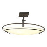 Hubbardton Forge 2006 Natural Iron Opal Glass (GG) Mackintosh Semi-Flush
