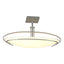 Hubbardton Forge 2006 Vintage Platinum Opal Glass (GG) Mackintosh Semi-Flush