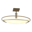 Hubbardton Forge 2006 Soft Gold Opal Glass (GG) Mackintosh Semi-Flush