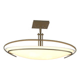 Hubbardton Forge 2006 Soft Gold Opal Glass (GG) Mackintosh Semi-Flush