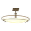 Hubbardton Forge 2006 Soft Gold Opal Glass (GG) Mackintosh Semi-Flush