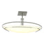 Hubbardton Forge 2006 Sterling Opal Glass (GG) Mackintosh Semi-Flush